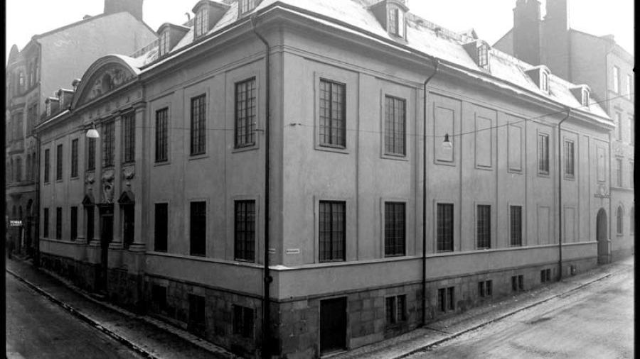 van de Nootska palatset uppfört 1671-72 från hörnet Bellmansgatan