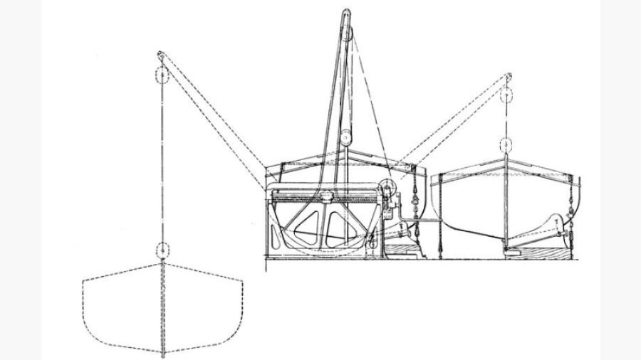 Axel Welins dubbelverkande kvadrantdävert, patenterad 1900.