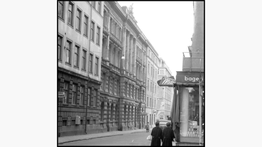 Tvålpalatset, Monténska huset 1959 St Paulsgatan 29, Foto Lennart af Petersens 