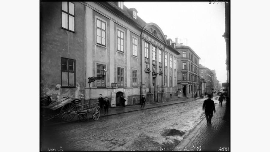 van de Nootska palatset uppfört 1671-72 från St Paulsgatan